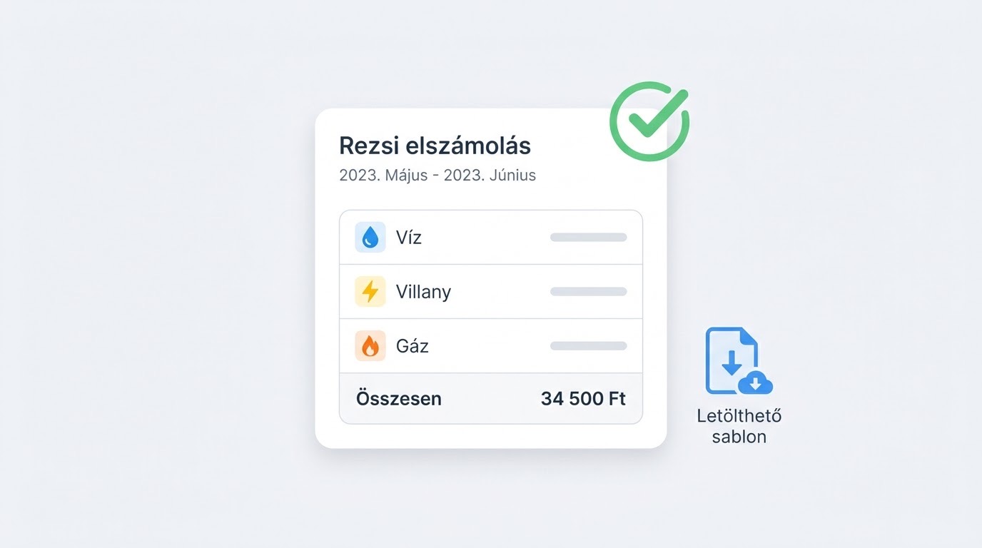 Albérlet elszámolás minta: kész sablon és kitöltési útmutató