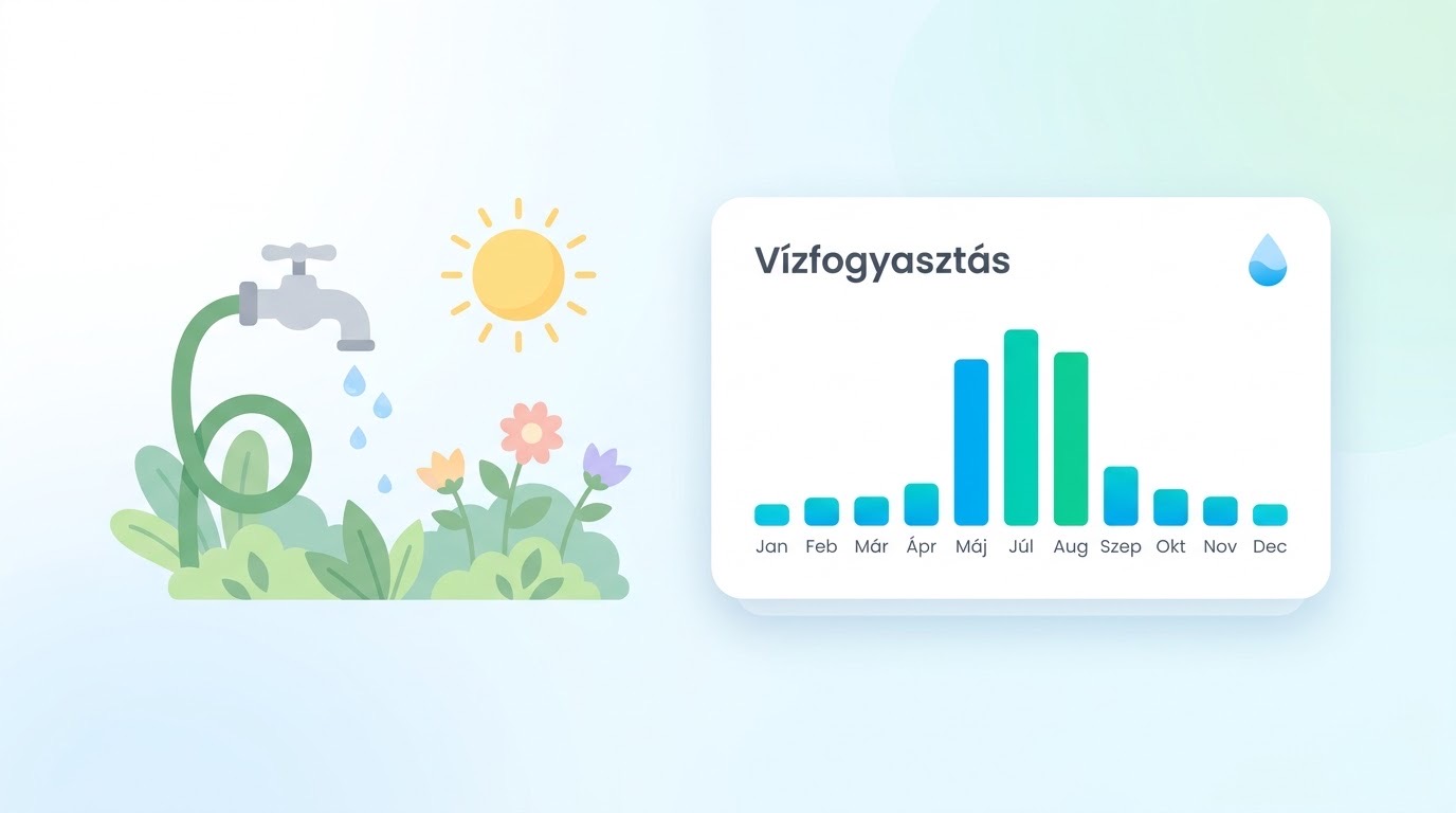 Nyári vízfogyasztás albérletben: miért ugrik meg, és hogyan számold el?